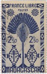 Ravenala Design: 2.50-Franc Postage Stamp