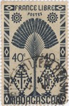 Front: Ravenala Design: 40-Centime Postage...