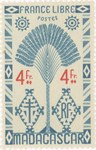 Front: Ravenala Design: 4-Franc Postage St...