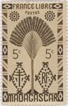 Front: Ravenala Design: 5-Centime Postage ...