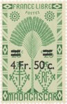 Front: Ravenala Design: 25-Centime Postage...