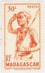 Dancer from the South: 30-Centime Postage Stamp