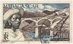 Front: Antsirabe Bridge: 100-Franc Postage...