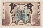 Salamis duprei Butterfly: 0.50-Franc Postage Stamp