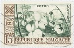 Front: Cotton: 15-Franc Postage Stamp