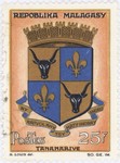 Antananarivo Coat-of-Arms: 25-Franc Postage Stamp