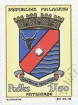 Antsirabe Coat-of-Arms: 2-Franc Postage Stamp