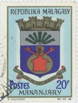 Front: Mananjary Coat-of-Arms: 20-Franc Po...