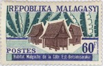 Traditional Betsimisaraka East-Coast Dwelling: 60-Franc Postage Stamp