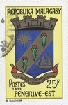 Fenoarivo Atsinanana Coat-of-Arms: 25-Franc Postage Stamp