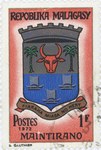 Front: Maintirano Coat-of-Arms: 1-Franc Po...