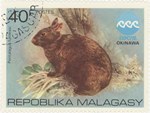 Amami rabbit, Expo'75 Okinawa: 40-Franc Postage Stamp