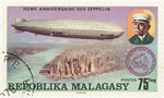 Luftschiff Graf Zeppelin: 75-Franc Postage Stamp