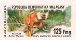 Front: Black Lemur: 125-Franc (25-Ariary) ...