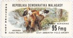 Front: Black Lemurs: 95-Franc (19-Ariary) ...