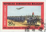 Malagasy Army, 20th Anniversary: 50-Franc (10-Ariary) Postage Stamp