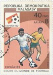 Front: World Cup 1982: 40-Franc (8-Ariary)...