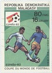 Front: World Cup 1982: 80-Franc (16-Ariary...