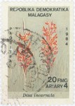 Disa incarnata: 20-Franc (4-Ariary) Postage Stamp