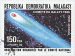 Halley's Comet: 150-Franc (30-Ariary) Postage Stamp
