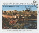 Front: Lac Anosy: 550-Franc (110-Ariary) P...