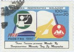 International Literacy Year: 100-Franc (20-Ariary) Postage Stamp