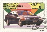 Front: Toyota: 40-Franc (8-Ariary) Postage...