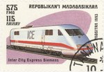 Inter City Express Siemens: 575-Franc (115-Ariary) Postage Stamp