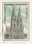 Cologne Cathedral: 100-Franc (20-Ariary) Postage Stamp