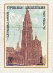 Cathedral of Our Lady, Antwerp: 10-Franc (2-Ariary) Postage Stamp
