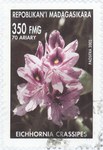Eichhornia crassipes: 350-Franc (70-Ariary) Postage Stamp