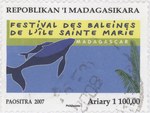 Ile Sainte Marie Whale Festival: 1,100-Ariary Postage Stamp