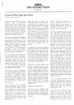 First Page: Travel: One that Got Away: Text of ...