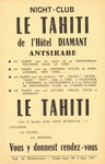 Front: Night-club Le Tahiti de L'Hôtel Di...