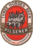 Bottle Label from THB (Three Horses Beer)