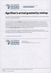 Aga Khan's arrival greeted by mishap