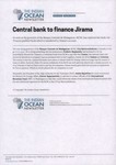 Front: Central bank to finance Jirama: Art...