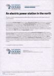 Front: An electric power station in the no...