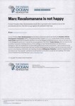 Front: Marc Ravalomanana is not happy: Art...