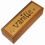 Box: Wooden Vanilla Box: with Marquetry ...