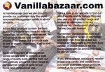 Back: Vanilla Bazaar Flyer