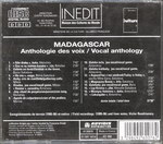 Back of Box: Madagascar Anthologie des Voix / Vo...