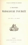 Titlepage:  Travers Madagascar Insurge: Voya...