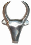 Front: Cast Aluminium Zebu Head