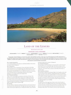 Land of the Lemurs: Madagascar: from the Abercrombie & Kent Escorted Journeys 2002 Brochure