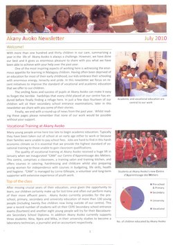 Akany Avoko Newsletter: July 2010