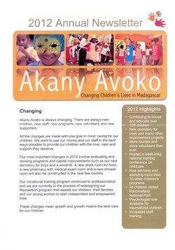 Akany Avoko: 2012 Annual Newsletter