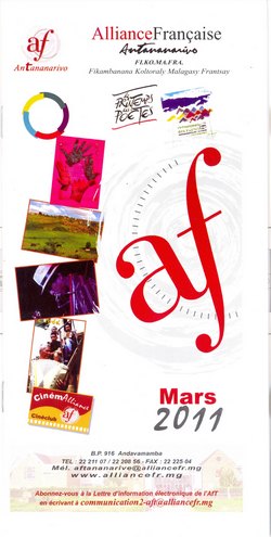 Mars 2011: Alliance Française, Antananarivo: Fi.Ko.Ma.Fra (Fikambanana Koltoraly Malagasy Frantsay)