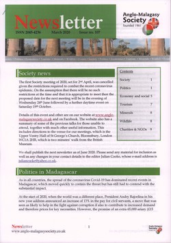 Anglo-Malagasy Society Newsletter: No. 107 (March 2020)