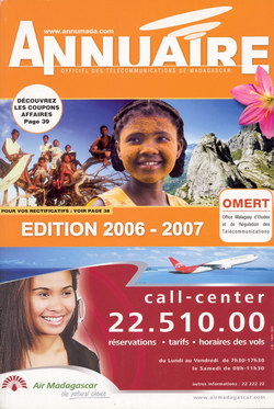 Annuaire Officiel des Télécommunications de Madagascar: Edition 2006-2007